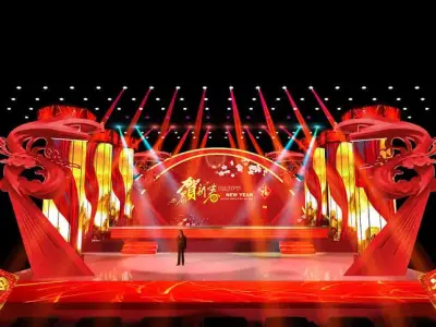 Concert party carnival stage 30 3D model