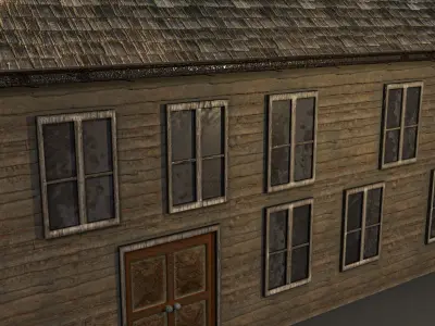 Western Building Low-poly 3D model