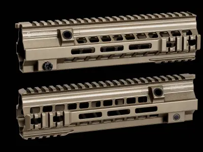 Geissele SMR HK416 MK15 Handguards Low-poly 3D model
