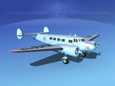 Lockheed L10 Electra American 3D model