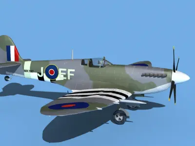 Supermarine Spitfire Mk IXb V02 3D model