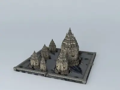 Prambanan Temple 3D model