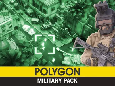 POLYGON - Military Low-poly 3D model