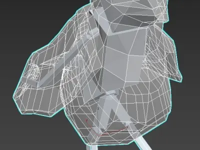 Animated bird - Low poly Free low-poly 3D model