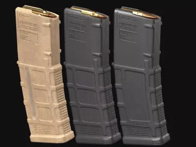 AR-M4 - Magpul Pmag Magazine Low-poly 3D model