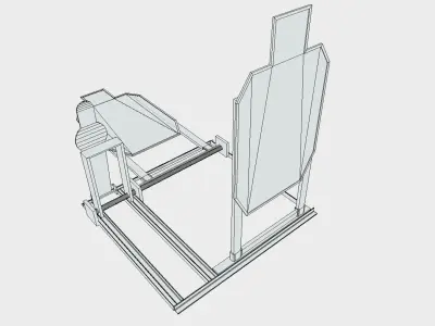 Police Shooting Target Low-poly 3D model