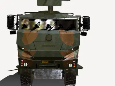 OBUSEIRO ALTOPROPULSADO CAESAR 8X8 155MM Low-poly 3D model