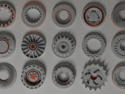 Sci fi kitbash details 3D model