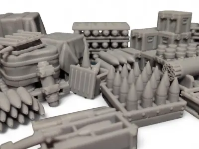 Military Warehouse 3D print model