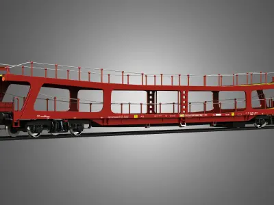 Car Carrier Wagon 3D model