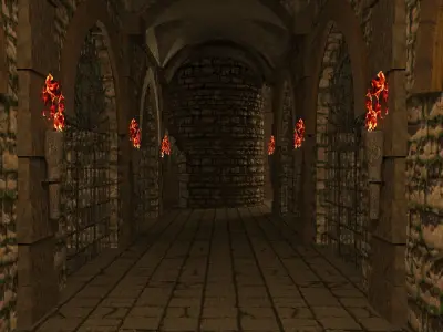 Modular Dungeon Low-poly 3D model