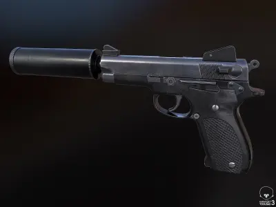 Mk 22 Mod 0 Low-poly 3D model