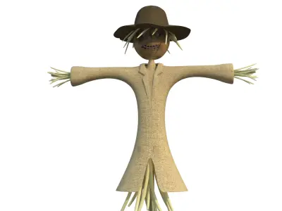 ralling 3d scarecrow 3D model