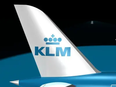 KLM 787 - 9 DREAMLINER 3D model