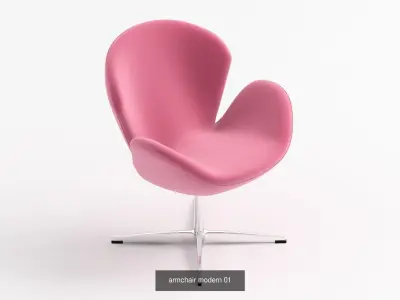 Armchair Modern Collection 6x 