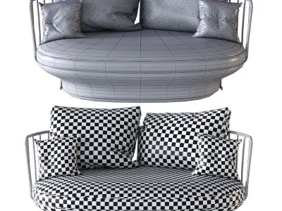 Wittmann PARADISE BIRD Sofa 3D model