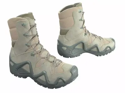 Military Boots Hike Green 3D model