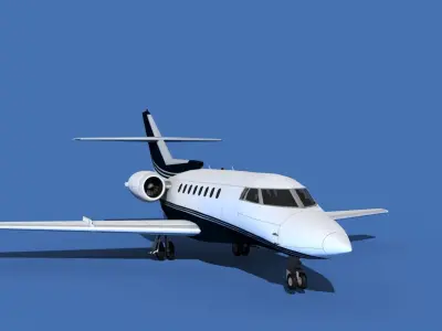 Hawker Siddley 1000 V05 3D model