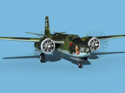 Douglas A-20G Havoc V01 3D model