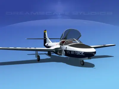Cessna T-37 Tweetybird V02 USAF 3D model
