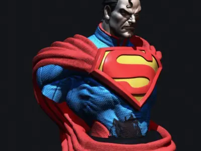 x2  Superman kills the Joker DC Comics stl 3d printing 3D print model