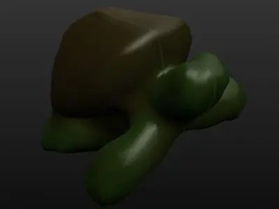Little Turtle Low Poly Free low-poly 3D model