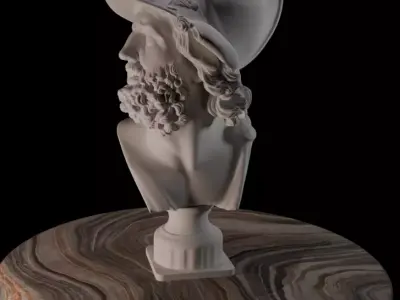 Bust of Menelaus Greek Statue 3D print model