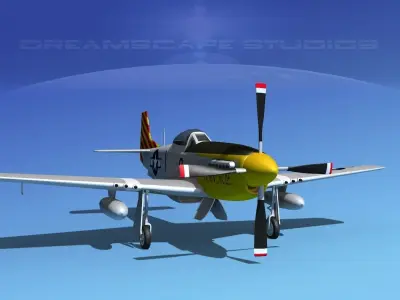 P-51D Mustang Ivanhoe 3D model