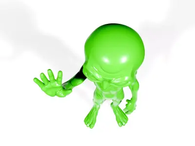 Friendly Alien 3D print model