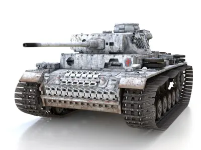 PzKpfw III - Panzer 3 - Ausf L - 100 3D model