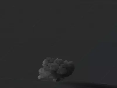 3D Explosive Smoke Animation 3D model