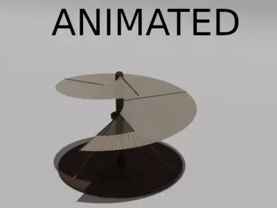 Helicopter By Leonardo Da Vinci Free 3D model