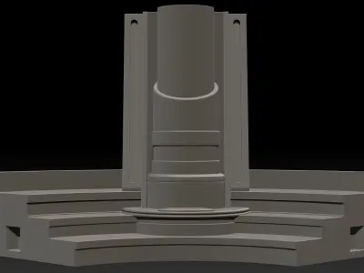 Space Monk Classroom Diorama 6 Inch scale 3D print model