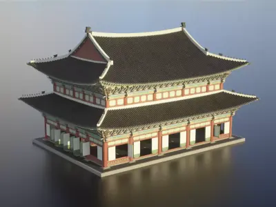 Korea Gyeongbokgung Geunjeongjeon - Joseon Palace 3D model