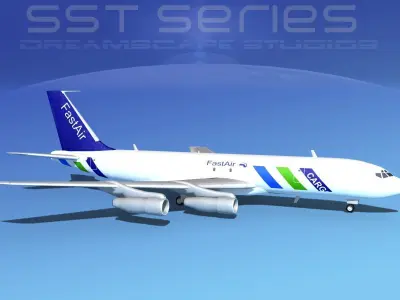 Boeing 707-320 SS Fast Air 3D model