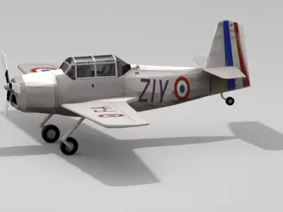 Nord Aviation 3 ad 2 Low-poly 3D model