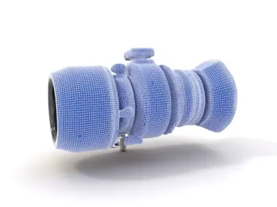 Advanced Turbojet Engine Model Pack Low-poly 3D model