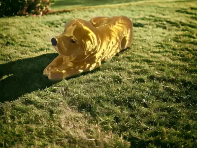 Dog Patou lying Free 3D print model