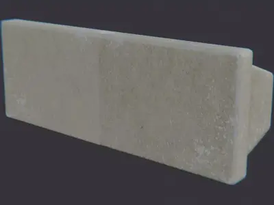 Interior fluorescent wall light fixture Low-poly 3D model