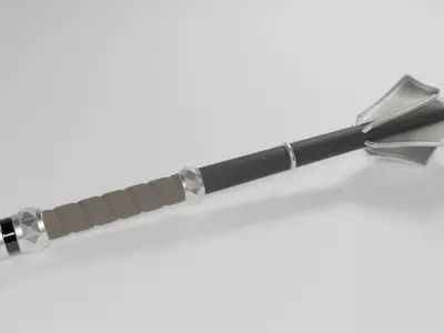 Valkyrie Battle Mace Low-poly 3D model