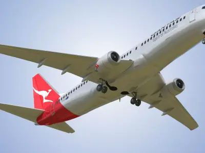Boeing 737-800 Qantas Air lines 3D model