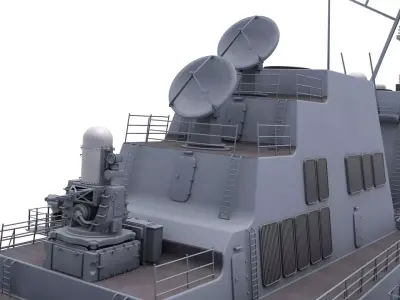 USS Mustin 3D model