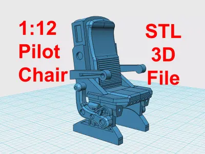 Legends Scale Pilot Seat for 3d Printing 3D print model