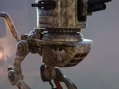 jurghen ww2 style mecha 3D model