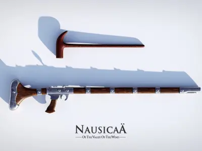Glider from Nausicaa of the Valley of the Wind Low-poly 3D model
