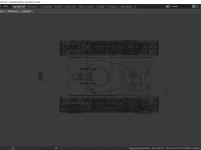 kv 2 heavy battle tank Free low-poly 3D model