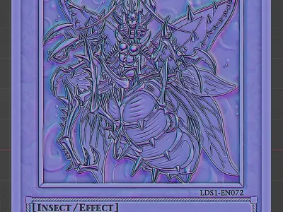 Metamorphosed Insect Queen - yu-gi-oh 3D print model