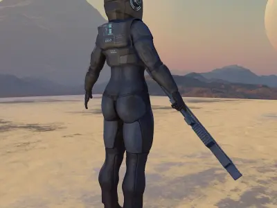 Space Soldier 3D model