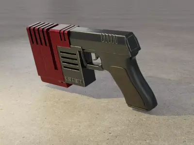 John Blade Gun from SiN 3D model
