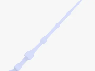 Elder Wand Low-poly 3D model